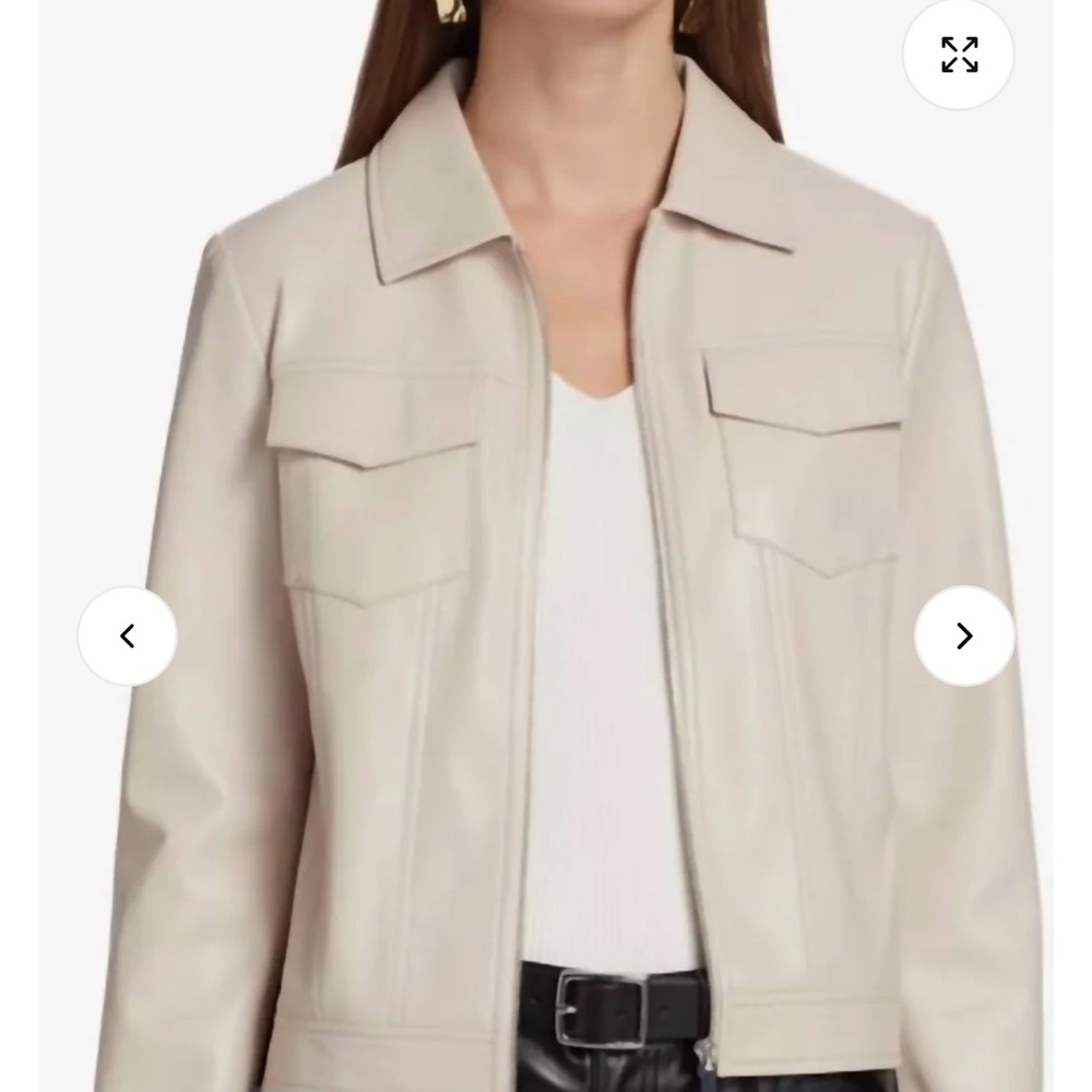Elie Tahari NWT-Zinc Vegan Leather Jacket